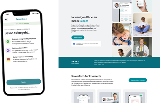 Screenshot of the use case Teleclinic
